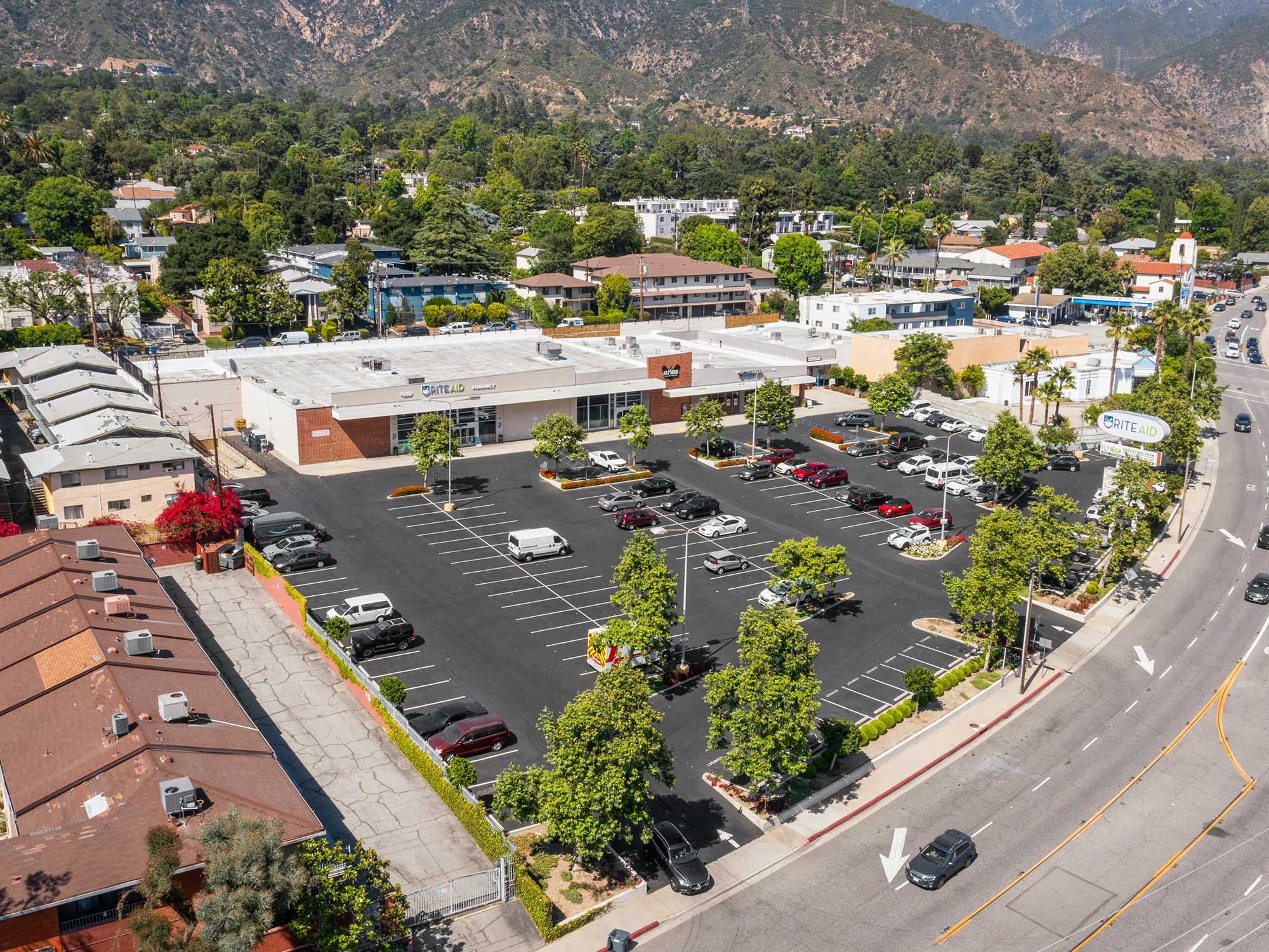 Altadena retail complex featuring Rite Aid store