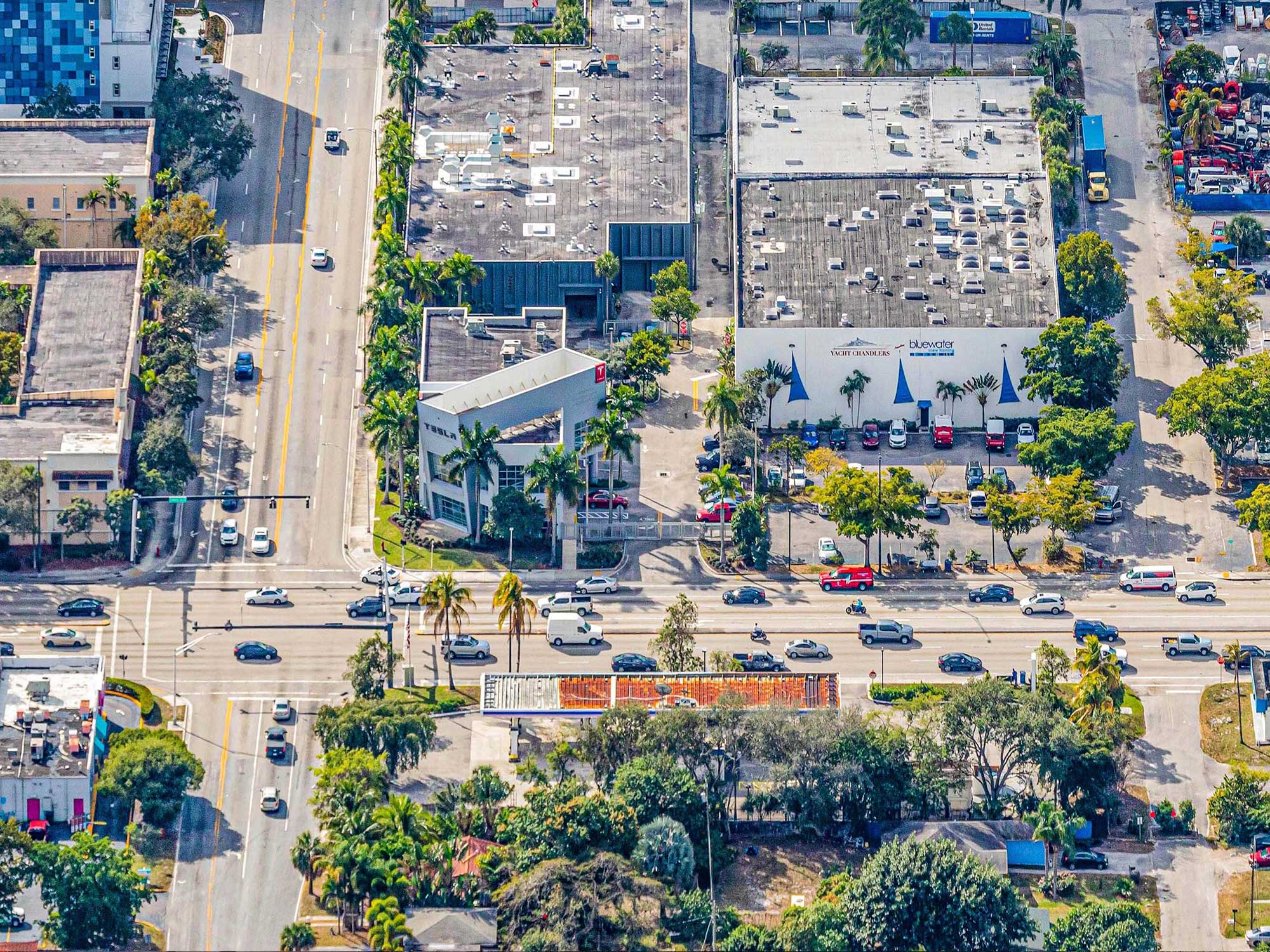Tesla dealership in  Fort Lauderdale, Florida 